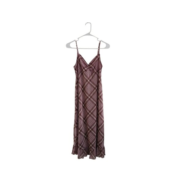 Ultra Flirt Womens M Purple Plaid Slipdress Grunge Y2k Cottagegoth Whimsigoth - Picture 1 of 6